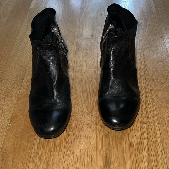 Officine Creative black leather zip ankle boot - Picture 4 of 5